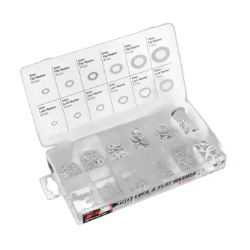 Performance Tool 350-Piece Lock & Flat Washer Assortment