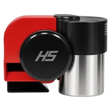 Horn 24V REd/Blk Euroblast