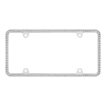 License Frame Bordered W/Diamonds