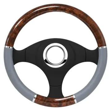 Steering Wheel Cover Burg/Chr/Grey