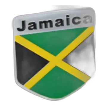 Sticker Jamaica Flag Metal