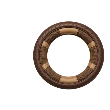 Steering Wheel Cover Racing Brown