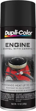 Dupli-Color Engine Enamel Flat Black 12oz
