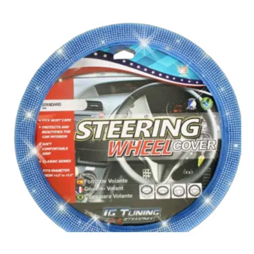 Steering Wheel Cover Bling Bling Blue